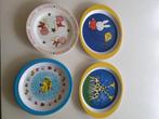 4 Kinder Ontbijtbordjes - Gebruikt, Ophalen of Verzenden, Gebruikt