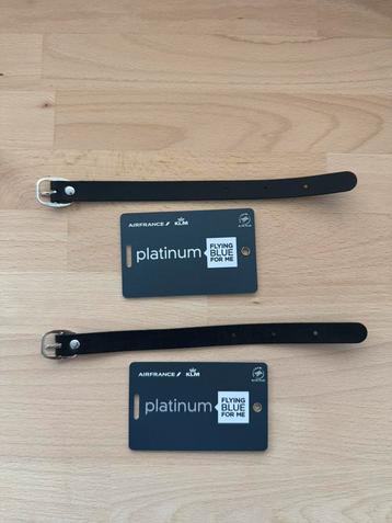 4x Flying Blue Platinum luggage tags KLM/AirFrance beschikbaar voor biedingen