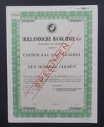 Hollandsche Bank Unie (ABN-->Deutsche Bank) 1946, Postzegels en Munten, Aandelen en Waardepapieren, Verzenden, 1920 tot 1950, Aandeel
