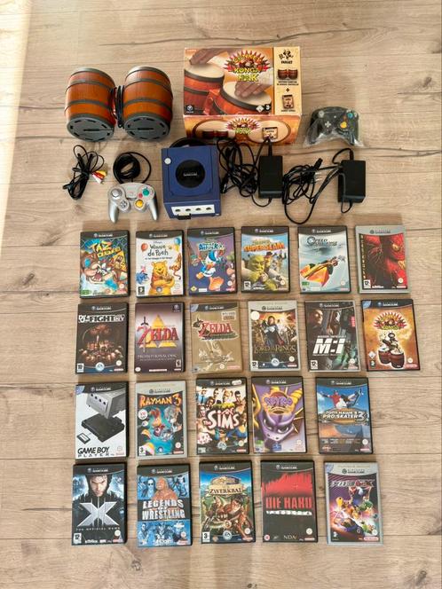 Nintendo GameCube verzameling inclusief games, Spelcomputers en Games, Spelcomputers | Nintendo GameCube, Zo goed als nieuw, Ophalen of Verzenden