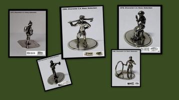 5 Zilveren miniaturen Nederlands gekeurd CA Stout Rotterdam beschikbaar voor biedingen