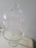 glazen bokaal, stolp op voet foto 1 t/m 3, Huis en Inrichting, Ophalen, Heikant 21 Kaatsheuvel, Belle Vieille Brocante, Zo goed als nieuw