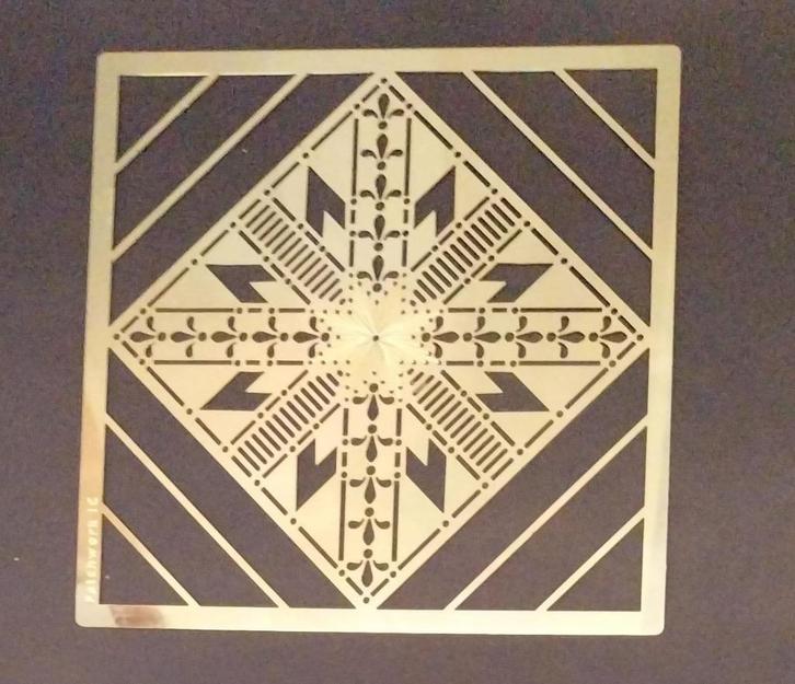 Borduurmal/embossingmal voor kaarten maken Patchwork 1C, Hobby en Vrije tijd, Kaarten | Zelf maken, Gebruikt, Pons of Mal, Overige thema's