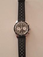 Yema speedgraf automatische chronograaf, Overige merken, Leer, Staal, Polshorloge
