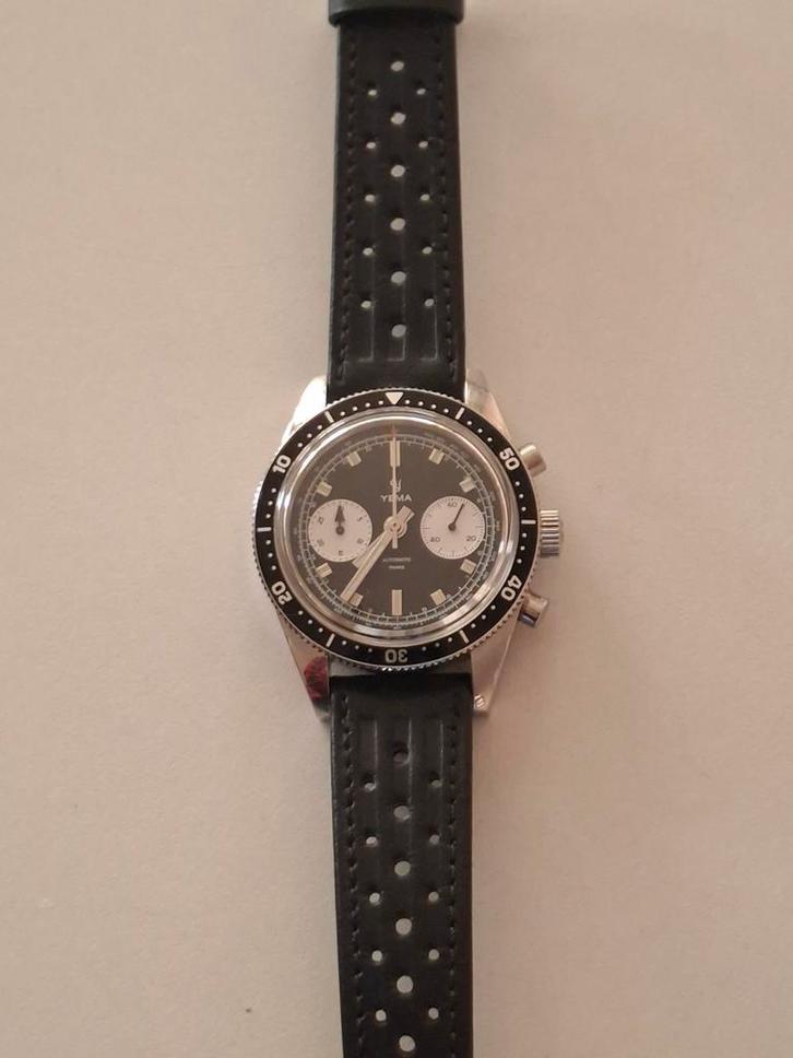 Yema speedgraf automatische chronograaf, Sieraden, Tassen en Uiterlijk, Horloges | Heren, Zo goed als nieuw, Polshorloge, Overige merken