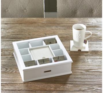 Rivièra Maison Theedoos + 6 Onderzetters - Nieuw! beschikbaar voor biedingen