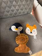 Knisper Knuffels - Leeuw, Pinguïn & Vos, Ophalen of Verzenden, Zo goed als nieuw, Overige typen