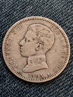 Spanje 1 Peseta 1903 SM V Alfonso XIII  - Zilver, Verzenden, Overige landen, Losse munt, Zilver