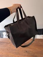 Myomy Paperbag Zwart Leer - Zeer Goede Staat, Sieraden, Tassen en Uiterlijk, Tassen | Damestassen, Ophalen of Verzenden, Zo goed als nieuw