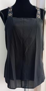 top,maat 40/42,zwart,studs,lang,chic,feest,sport,festival, Maat 38/40 (M), Verzenden, Zwart, Zo goed als nieuw