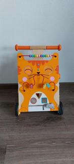 Janod - Loopwagen multi-activiteiten - Kat, Ophalen, Zo goed als nieuw