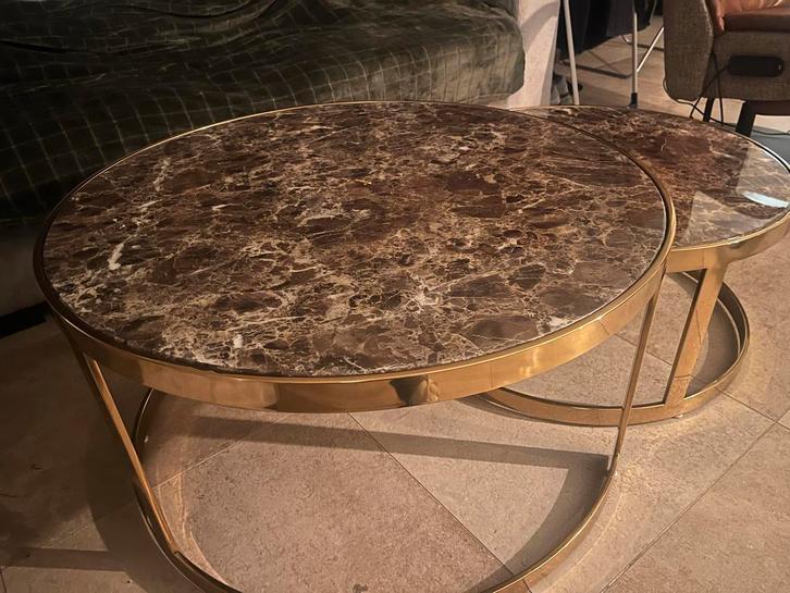 Leuke salontafel set - in goede staat!, Huis en Inrichting, Tafels | Salontafels, Zo goed als nieuw, Minder dan 50 cm, 50 tot 100 cm