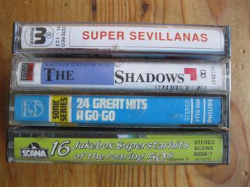 4 verschillende originele cassettebandjes beschikbaar voor biedingen
