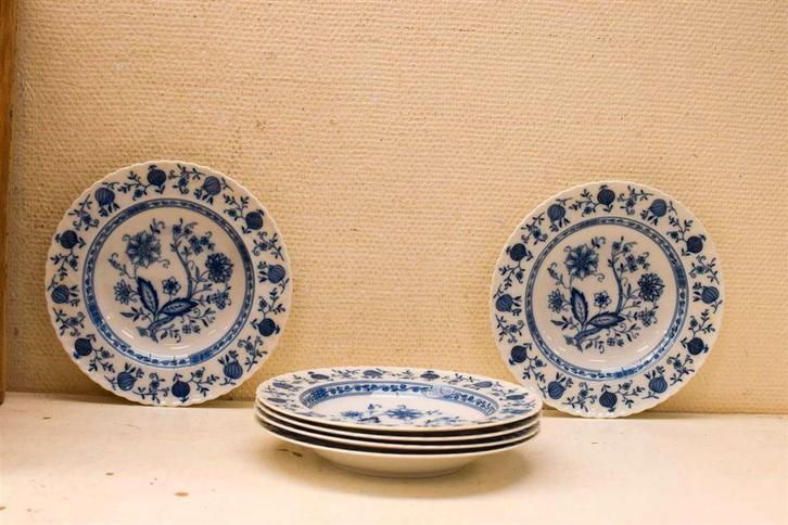 6 stuks Royal Tettau porseleinen diepe borden 48684, Huis en Inrichting, Keuken | Servies, Gebruikt, Bord(en), Wedgwood, Aardewerk