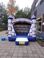 Springkussen te huur Blauw wit kasteel vanaf 64,99, Ophalen of Verzenden, Nieuw, Geboorte of Huwelijk