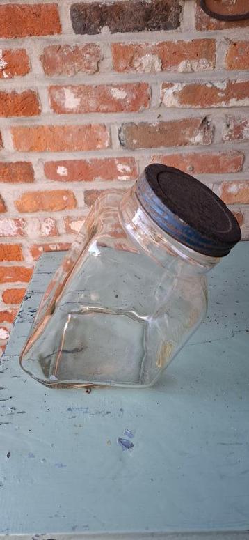 Antieke glazen snoeppot xl - toonbankpot beschikbaar voor biedingen