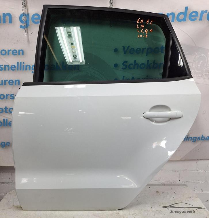 Deur Portier VW Polo 6R 6C links achter in goede staat LC9A, Auto-onderdelen, Carrosserie en Plaatwerk, Deur, Volkswagen, Gebruikt