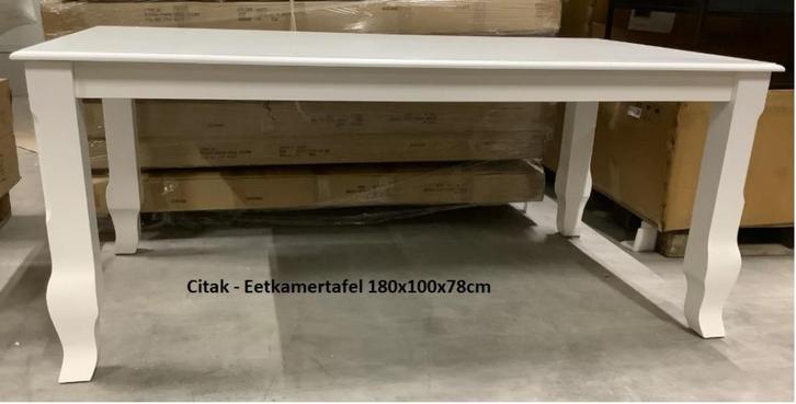 PARTIJ Citak - Eetkamertafes en TV meubels 25 stuks NIEUW, Huis en Inrichting, Tafels | Eettafels, Nieuw, 50 tot 100 cm, 200 cm of meer