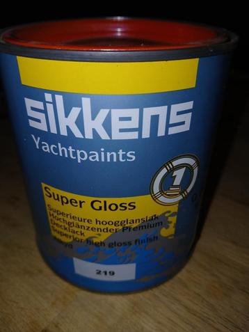 Sikkens Super Gloss jachtlak 219 red rood 0,75l nieuw beschikbaar voor biedingen