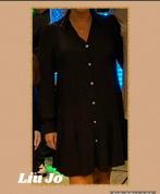 Liu Jo blouse plissé jurk zwart mt. XL/it48, Zwart, Maat 46/48 (XL) of groter, Ophalen of Verzenden, Zo goed als nieuw
