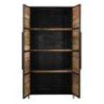 Opbergkast 2 deurs 100X40X200 mango deuren legplank actie, Huis en Inrichting, Kasten | Ladekasten, Verzenden, Nieuw, 50 tot 100 cm
