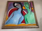 Theo Mackaay acryl op doek, Ophalen