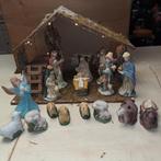 Kerststal met figuren., Ophalen of Verzenden, Zo goed als nieuw