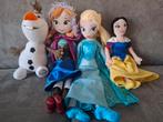 Disney knuffels elsa, anna, olaf, sneeuwit, Ophalen of Verzenden, Zo goed als nieuw