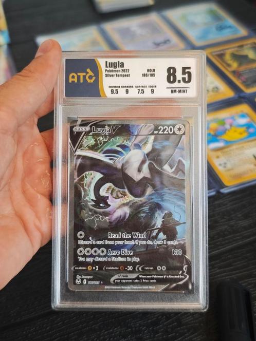🦅 Grade 8.5 - Lugia 186 Silver Tempest, Hobby en Vrije tijd, Verzamelkaartspellen | Pokémon, Zo goed als nieuw, Ophalen of Verzenden