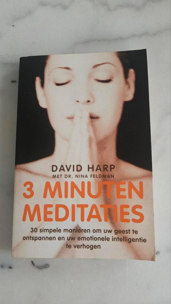 3 Minuten Meditaties - David Harp, Boeken, Esoterie en Spiritualiteit, Zo goed als nieuw, Instructieboek, Meditatie of Yoga, Ophalen of Verzenden
