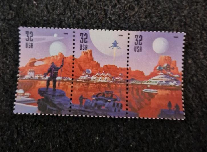 USA "Ruimtevaart" postzegels. Sci Fi Space Postage , Vintage, Postzegels en Munten, Postzegels | Amerika, Gestempeld, Noord-Amerika