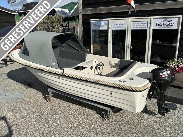 Admiraal 490 Suzuki 20PK injectie Trim Systeem BJ2016, Watersport en Boten, Sloepen, Zo goed als nieuw, 3 tot 6 meter, Benzine