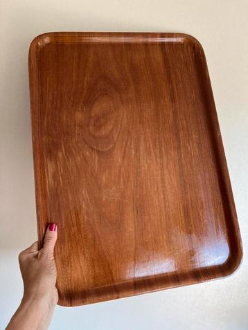 Vintage Groot ARYFORM Zweden Teakhout Dienblad Plywood 70’s beschikbaar voor biedingen