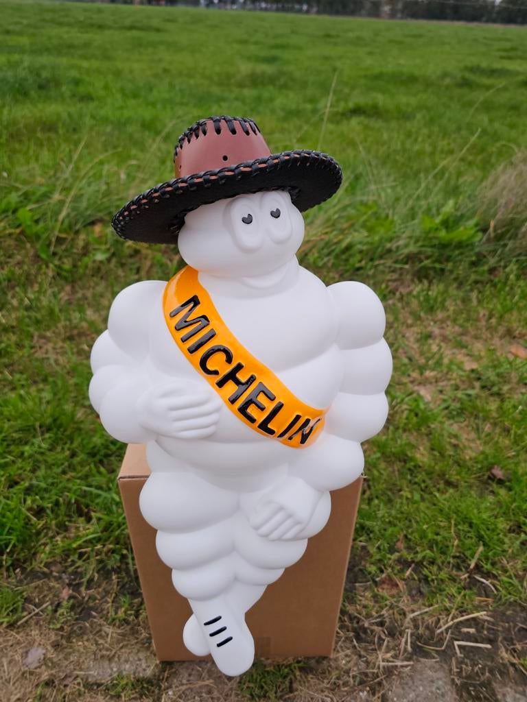 Michelin pop hoedje - licht bruin, Verzamelen, Merken en Reclamevoorwerpen, Nieuw, Ophalen of Verzenden