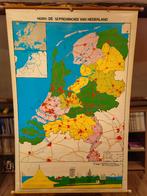 Schoolkaart Hebri "Provincies van Nederland", Ophalen, Hebri, 1800 tot 2000, Nederland