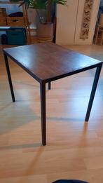 Grote vintage bijzet tafel Scandinavisch, Ophalen, Minder dan 55 cm, Gebruikt, Rond