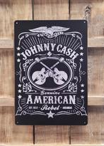 Johnny Cash American Rebel reclamebord van metaal wandbord, Info@deconoord.nl, Deco Noord, Nieuw, Ophalen of Verzenden