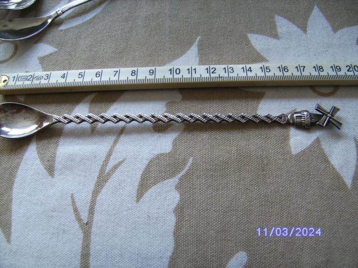 Lepel met molen /wieken Stork Werkspoor VMF Amsterdam 18,5cm, Verzamelen, Overige Verzamelen, Gebruikt, Ophalen of Verzenden