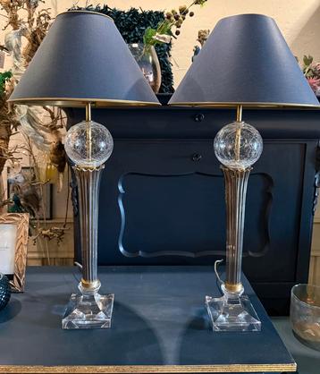 Prachtige vintage set schemerlampen Hollywood Regency VdlM beschikbaar voor biedingen