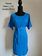 Jurk blauw pieces  L / XL maat 40, Maat 38/40 (M), Blauw, Ophalen of Verzenden, Zo goed als nieuw
