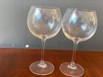 Nieuw.  2x Bourgogne kristal glazen. 50cl. 20cm hoog., Nieuw, Glas, Overige stijlen, Glas of Glazen