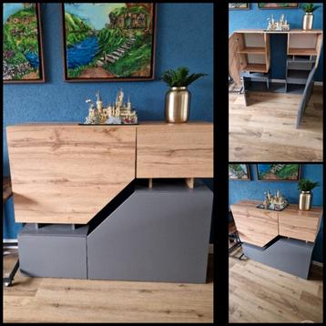 Modern houten dressoir 100 x 120 x 35 cm 