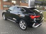 Audi Q3 Sportback 45 TFSI e I S Line I Navigatie I Trekhaak, Auto's, Stof, Gebruikt, Zwart, 150 pk