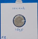 10 cent 1895 - Wilhelmina, Postzegels en Munten, Munten | Nederland, Verzenden, Zilver, 10 cent, Koningin Wilhelmina