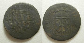 1] Gelderland Duit 1755 beschikbaar voor biedingen