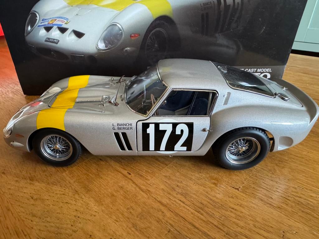 Kyosho 1:18 Ferrari 250 GTO – Tour de France 1964 #172, Ophalen of Verzenden, Nieuw, Auto, Kyosho