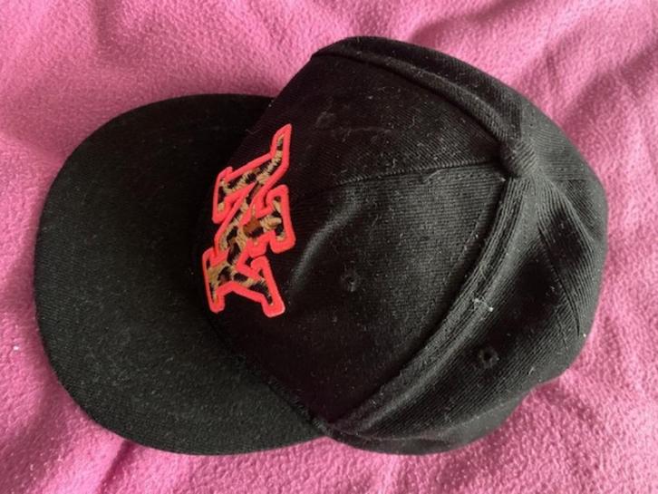 zwarte pet New York met pantermotief 54 cm, Kinderen en Baby's, Kinderkleding | Petten en Hoeden, Zo goed als nieuw, Jongen of Meisje