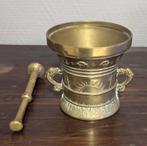 Mooie antieke bronzen vijzel met stamper, Antiek en Kunst, Antiek | Koper en Brons, Ophalen