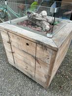 Vuurtafel hout, Tuin en Terras, Vuurtafels, Ophalen, Gebruikt
