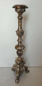 2317) Antiek koperen kerk kandelaar, Antiek en Kunst, Ophalen of Verzenden, Koper of Brons